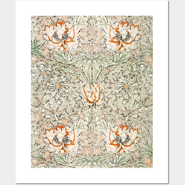 Honeysuckle Pattern by William Morris Wall Art by MelsPlace